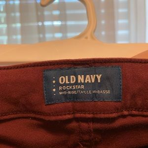 Old Navy Rockstar Skinny Pants. Wine color. Women’s 12 regular